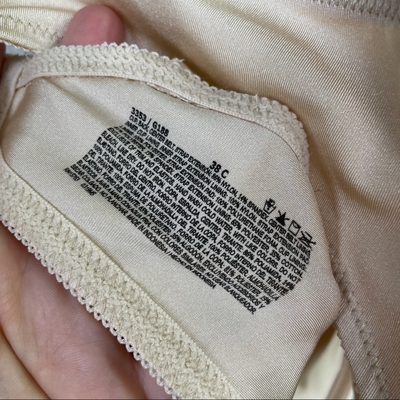 Bali Lift Live It Up Underwire Bra Smoothing Stitch Free Silky Size 38C Tan - Picture 7 of 7